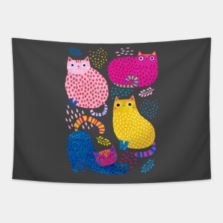 Colourful Kitties Tapestry