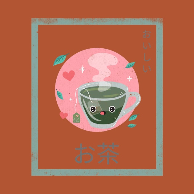 cute green tea by Octeapus