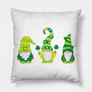 Shenanigans With My Gnomies St Patrick's Day Gnome Shamrock Pillow