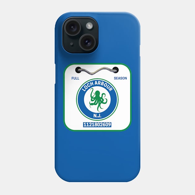 Loch Arbour New Jersey Beach Badge Phone Case by fearcity