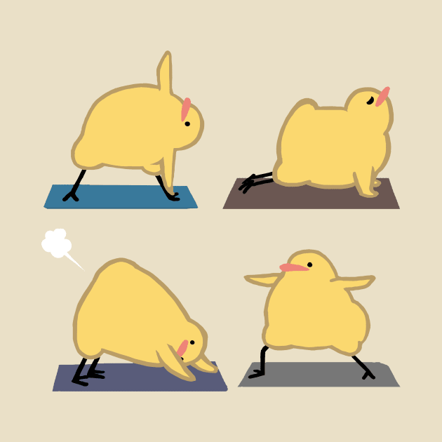 Yoga Birdblobs by Sabtastic