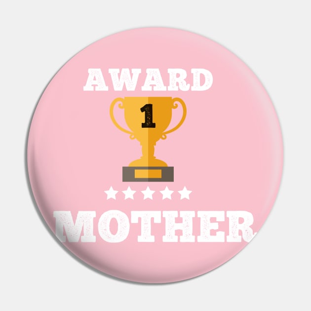 Award Mother gift idea love family best Mother Pin by Flipodesigner