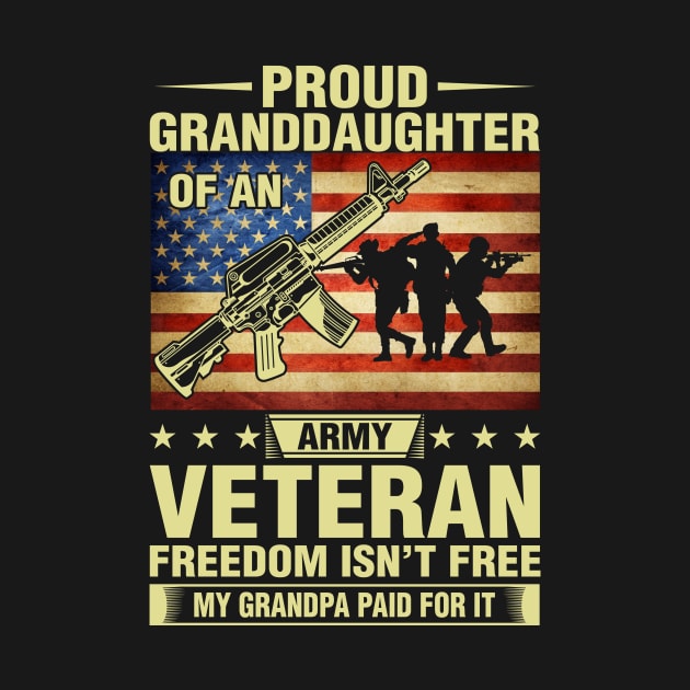 Proud Daughter Of Military Army Veteran - Freedom Isn't Free by ProArts