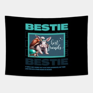 Best friends - Turtle and the Rabbit Tapestry