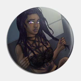 Goth AltGirl Pin