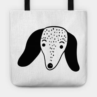 Cute dog illustration Tote