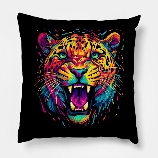 Leopard Smiling Pillow by JH Mart