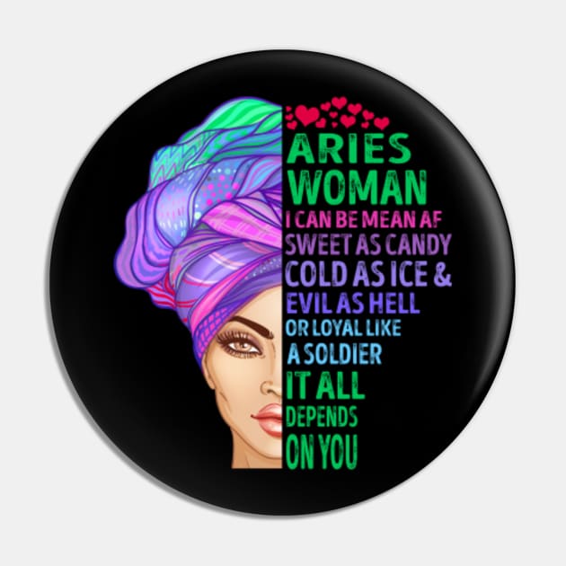 Aries Woman Pin by SusanFields