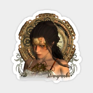 Beautiful steampunk women Magnet