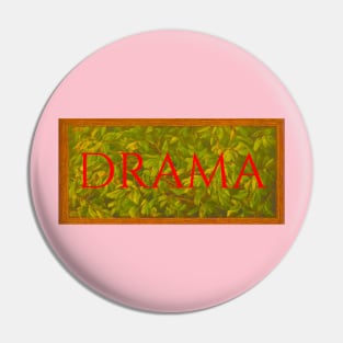 DRAMA painting retro vintage style Pin