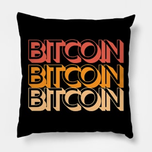 Bitcoin color Pillow