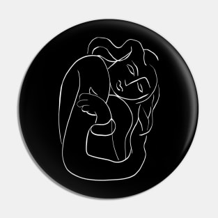 Matisse Line art Woman Black Pin