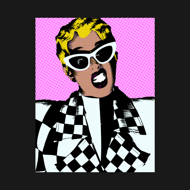 Cardi B style pop art by soundofpopart