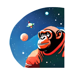 Chimpanzee Astronaut 5 T-Shirt