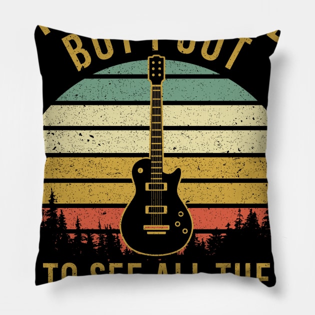 I May Be Old But Got To See Cool Bands Pillow by anitakayla32765