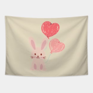 Bunny with Balloons Tapestry