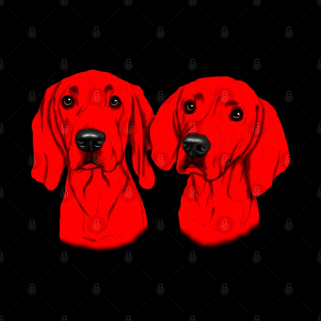 two red dogs by AndreyG