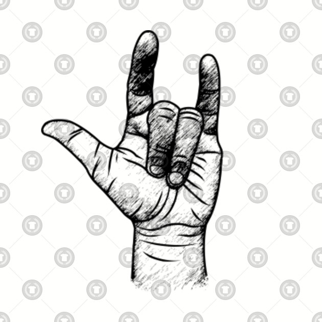 I Love You Hand Symbol