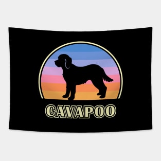 Cavapoo Vintage Sunset Dog Tapestry