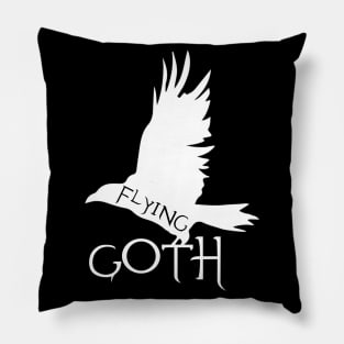 flying goth, gothic fashion Pillow