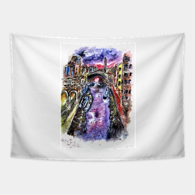 Colorful Venice Tapestry by cjkell