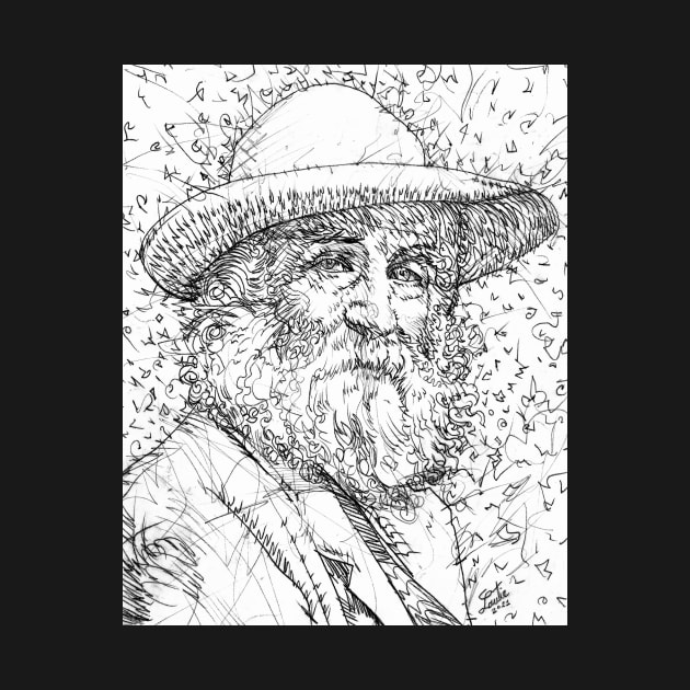 WALT WHITMAN pencil portrait .1 by lautir