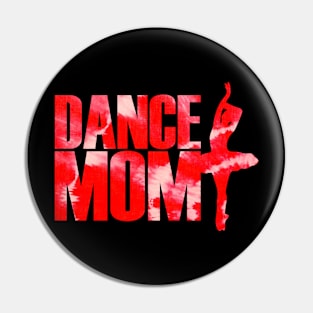 Dance Mom Red Tie Dye Ballerina Tee Pin