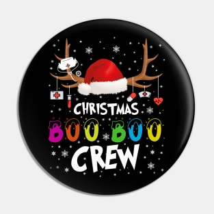 Funny Christmas Boo Boo Crew Gift For Nurse Pin
