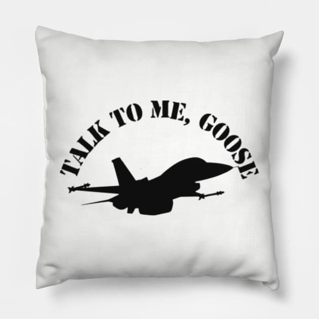 Talk to me Goose Pillow by kirkomed