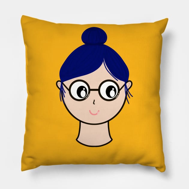 girl Pillow by abiyacollect