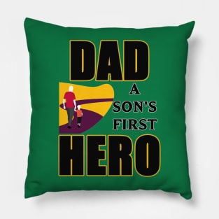 Dad A Sons First Superhero | Superhero Dad Shirt Pillow