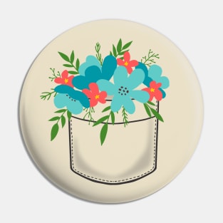 Pocket Bouquet to go for Flower Lovers Pin