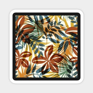 Hawaiian Tropical Leaves Magnet