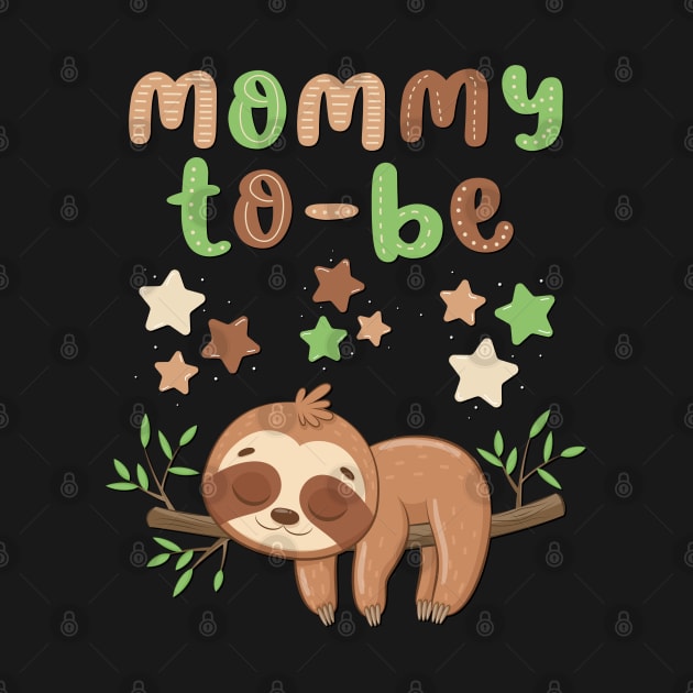 Mommy to be Baby shower Hello little One Sweet little sleeping sloth cute baby outfit by BoogieCreates