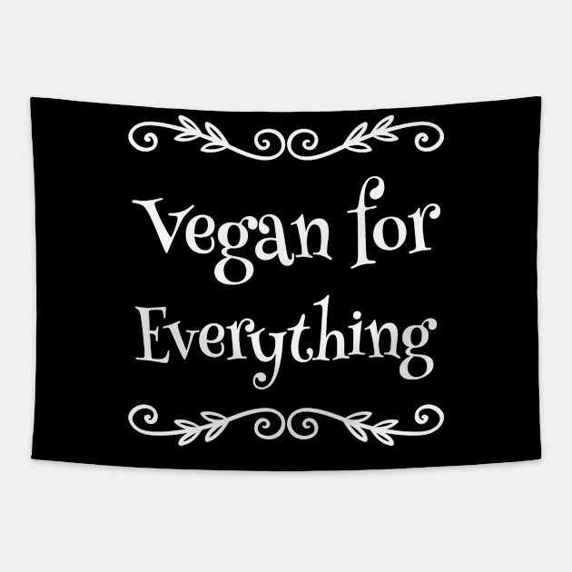 Vegan for everything Tapestry by captainmood