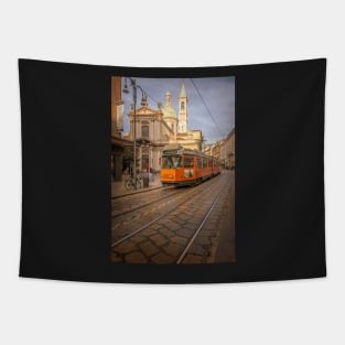 Milanese Tram#2 Tapestry