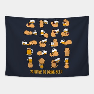 20 Ways To Drink Beer Gift Present Tapestry