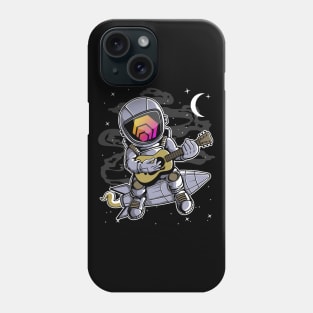 Astronaut Guitar HEX Coin To The Moon HEX Crypto Token Cryptocurrency Blockchain Wallet Birthday Gift For Men Women Kids Phone Case