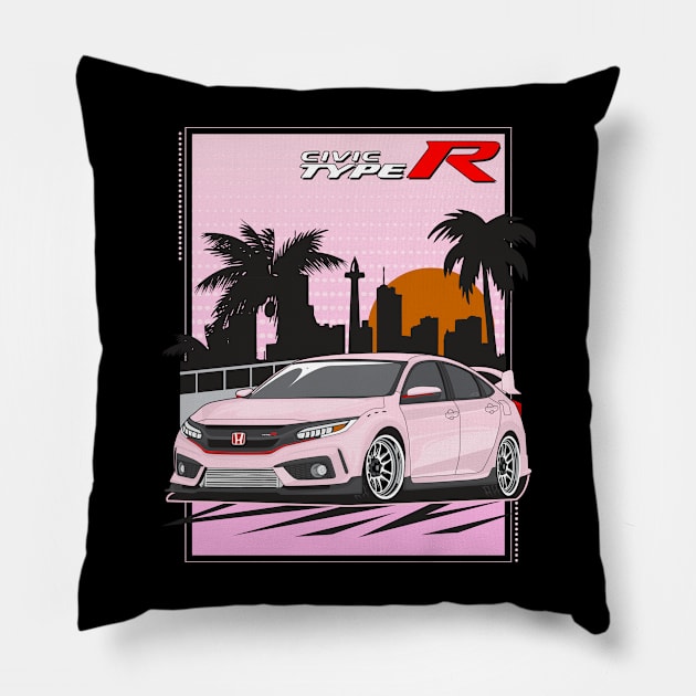 Civic Type R FK4 ver.2 Pillow by zevalia