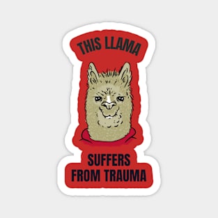 This llama suffers from trauma Magnet