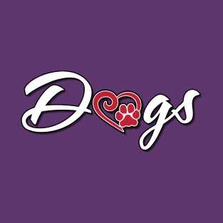 Dogs Paw Heart T-Shirt