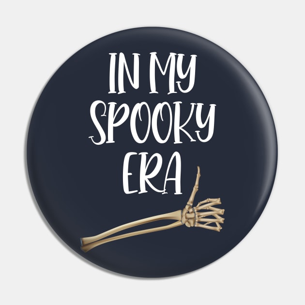 In My Spooky Era Spooky Season Retro Halloween Funny Ghost Pin by printalpha-art