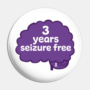 3 Years Seizure Free Pin