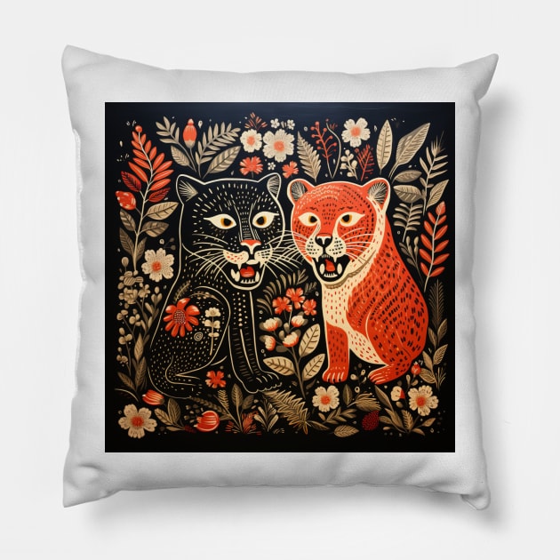 Mexican Jaguar Cuteness Pillow by 2088DesignLab