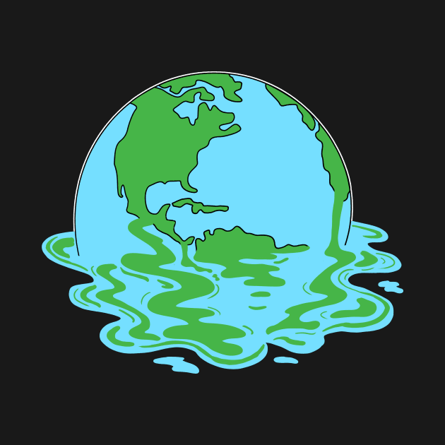 Earth day Melting Planet by Mesyo