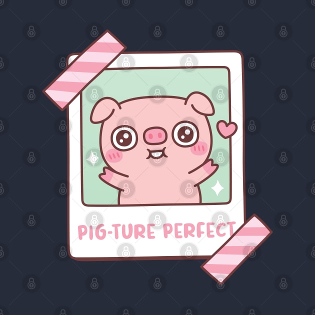 Cute Piggy Pig-ture Picture Perfect Pun Photo Funny by rustydoodle