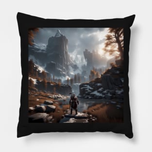 God of war inspired art Pillow