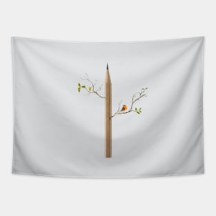 Pencil Tree Tapestry