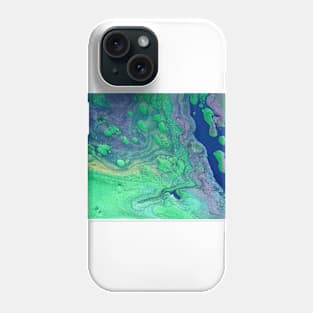 Emerald Blue Flow Phone Case