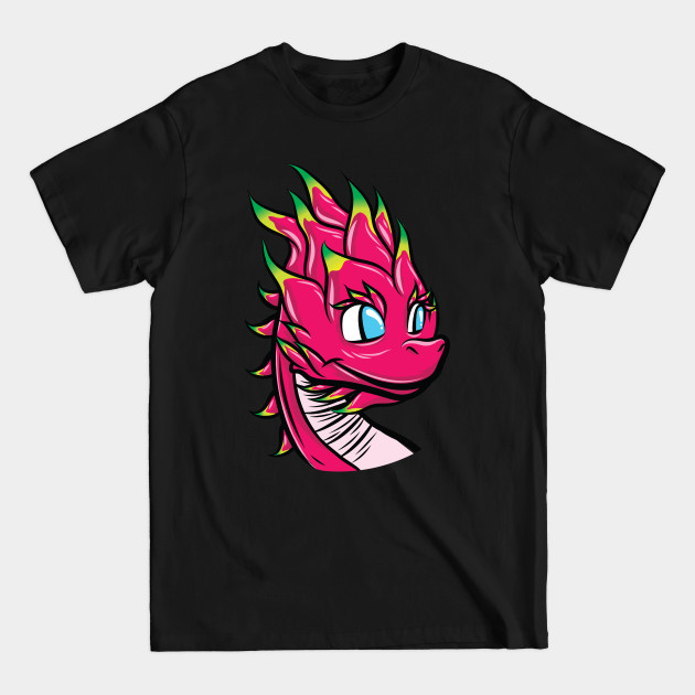 Discover Cute Cartoon Dragon Fruit with Dragon Head - Dragon Fruit - T-Shirt